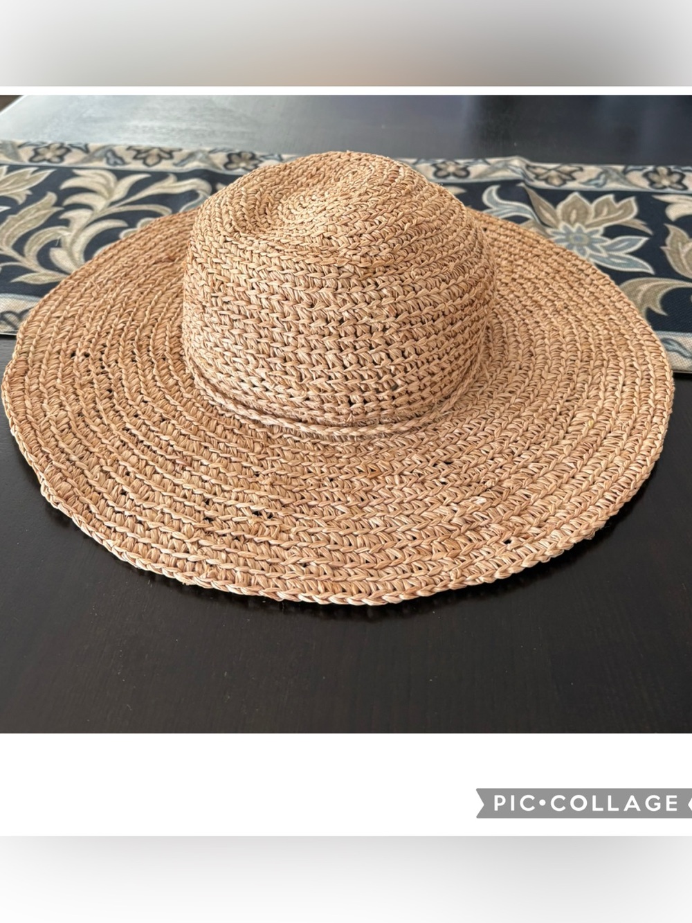 San Diego Hat Company Raffia Floppy Sun Hat 4” Brim Comfort Band Boho One Size - Picture 2 of 5